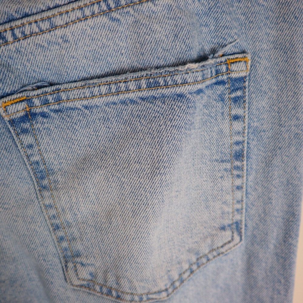 We The Free Lasso Straight Leg Jeans Button Fly Size 27 Waist 29" Inseam 30" - Picture 6 of 16